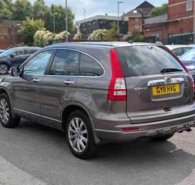 Bronze Honda CR-V 2.2 i-DTEC EX 4WD SUV, rear three-quarter view showing tailgate - 313 Motors, Oldham