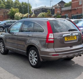 Bronze Honda CR-V 2.2 i-DTEC EX 4WD SUV, rear three-quarter view showing tailgate - 313 Motors, Oldham