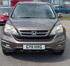 Bronze Honda CR-V 2.2 i-DTEC EX 4WD SUV, front view showing grille and headlights - 313 Motors, Oldham